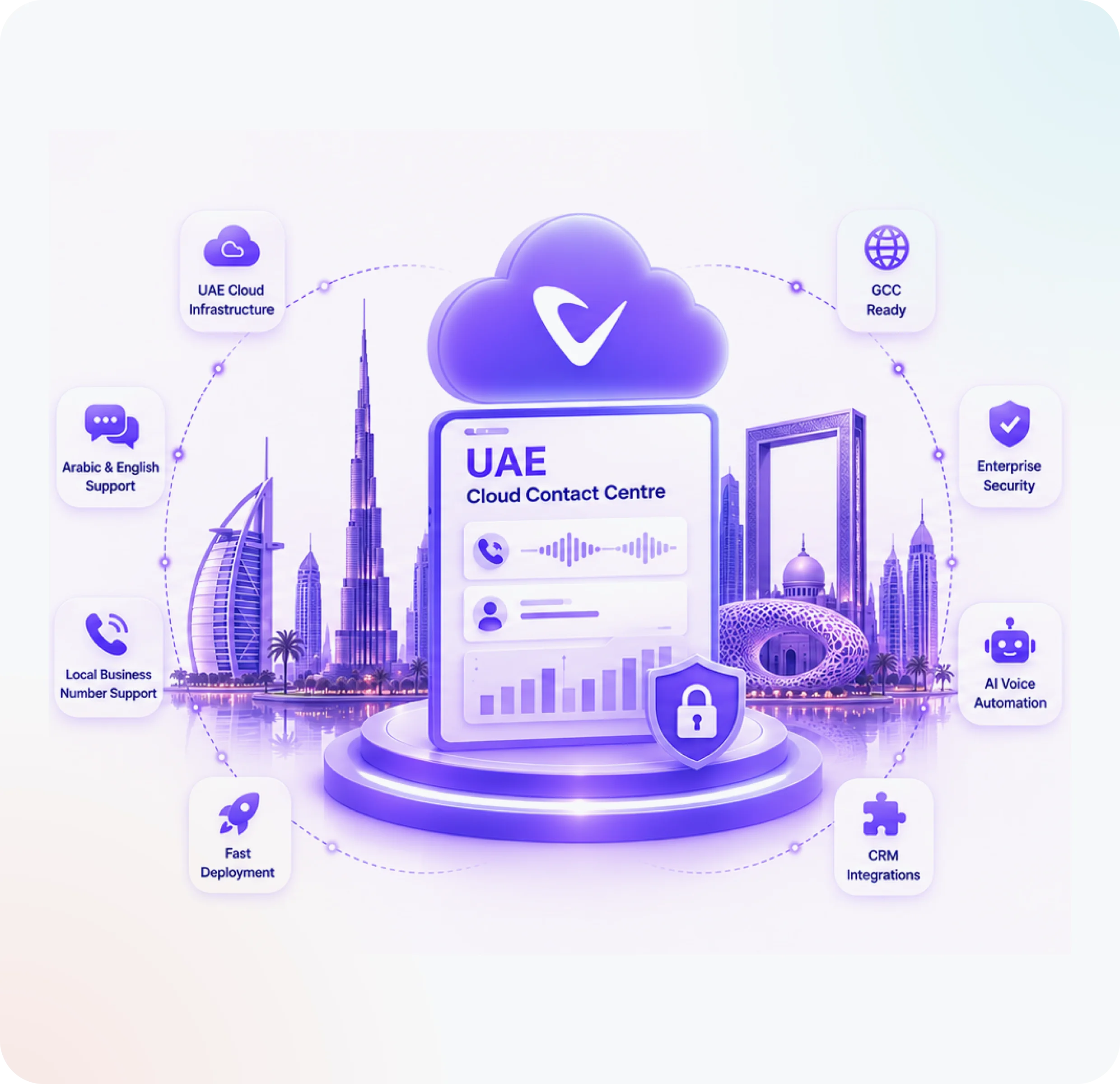 UAE cloud contact centre and GCC AI voice automation